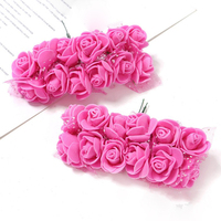 Fabricants Vente en Gros 2.5cm Tête de Rose Pe Mousse Rose Petite Fleur Rose Ours Fleur Simulation de Mariage Fleur