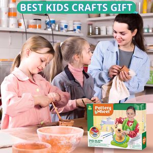 Bview Art MiniComplete <span class=keywords><strong>Poterie</strong></span> Peinture Kit Arts et Artisanat pour Enfants Air Dry Clay Art Supplies Jouets pour Filles Garçon Cadeau D'anniversaire - Product Image 6