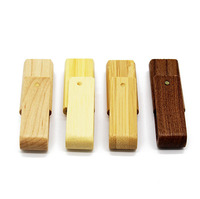 Clé USB Gitra Wood Ultra Fine LED 32 Go 2.0 Promotionnelle avec Mot de Passe 256 Go Coque