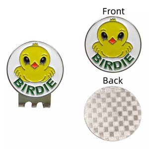 कस्टम आकार बर्डी धातु गोल्फ बॉल मार्कर हैट क्लिप गोल्फ बर्डी गेंद मार्करों के साथ चुंबकीय लोहे की टोपी क्लिप - Product Image 6