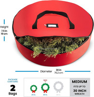 Boîte de rangement de Noël Hardshell Conteneur de vacances pliant solide Durable Écologique Premium Heavy Duty
