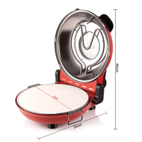 Four à pizza électrique RAF 1200W, plaque de cuisson de 33 cm, machine à cuire la pizza à haute température pour la cuisine à domicile