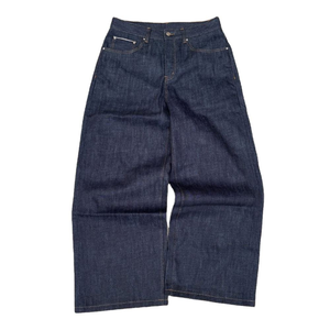 <span class=keywords><strong>Jeans</strong></span> da <span class=keywords><strong>Uomo</strong></span> <span class=keywords><strong>Baggy</strong></span> di Design Personalizzati dal Produttore in Denim Giapponese Grezzo Cimosato, Modello Vintage a Gamba Dritta, Bootcut o Larga - Product Image 4