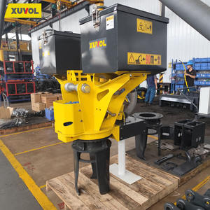 XUVOL Agricultural Forestry Machinery Plantation Equipment 6-9T Excavator Attachment Pit Rotator Double-bin <b>Fertilizer</b> <b>Spreader</b> - Product Image 3