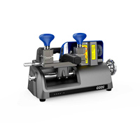 Machine à découper les clés manuelle compacte CGDI W1 avec pince rotative à 4 côtés, LED intégrée, meule de ponçage BLEU ROUGE VIOLET