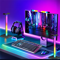 Barres lumineuses LED intelligentes RGB synchronisées avec la musique USB 5V avec contrôle par application pour PC, écran de bureau