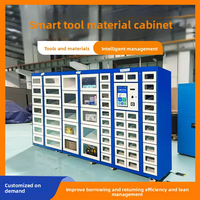 Casiers intelligents pour la gestion d'outils électroniques avec structure assemblée, design étanche, 6 compartiments et capacité de 100 kg