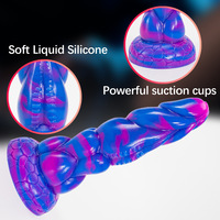 Dildo de Tentáculo Alienígena, Dildo de Fantasía de Monstruo, de Silicona con Ventosa, Texturizado y Acanalado, para Estimulación Anal, Vaginal y del Punto G, Juguete Sexual para Adultos