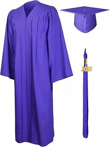 Togas de Graduación de Alta Gama para Estudiantes de Licenciatura, Maestría y Doctorado, Unisex, Estilo Liso Teñido, Directo de Fábrica - Product Image 6