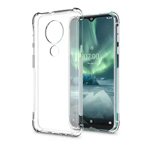 XINGE For Nokia 7.2 Back Cover Clear,Shockproof Protective Slim Tpu Bumper Phone Case For Nokia 7.2 Phone Kavar