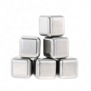 OEM <b>Cheap</b> Price Custom Stainless Steel Whiskey Stones Metal Reusable Ice Cubes for Bar - Product Image 5