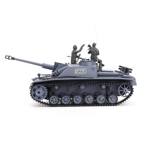 Henglong 3868-1 1/16 Tanque RC Alemán <span class=keywords><strong>Stug</strong></span> III F8 7.0 RTR 2.4G con Combate BB IR, Sonido de Humo, Cañón Metálico, 7.4V 1800mAh y Torreta de 320 Grados - Product Image 3