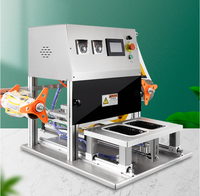 Machine de scellage et d'emballage pneumatique pour barquettes alimentaires / Scelleuse de barquettes en plastique pour aliments