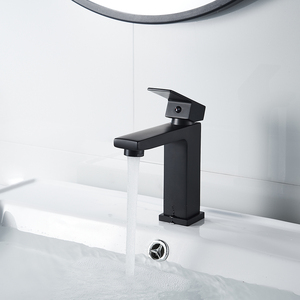 <span class=keywords><strong>Robinet</strong></span> de lavabo <span class=keywords><strong>noir</strong></span> à poignée unique pour lavage à la <span class=keywords><strong>main</strong></span> avec corps en laiton au design moderne de l'usine Momali avec <span class=keywords><strong>eau</strong></span> chaude et <span class=keywords><strong>froide</strong></span> - Product Image 5