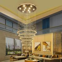 Lustre suspendu classique de haute qualité pour escalier, luminaire artistique en cristal étoilé pour décoration de mariage, idéal pour hall d'hôtel et villa