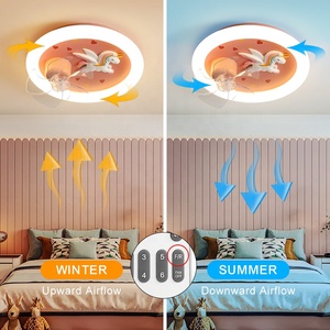 พัดลมอินเวอร์เตอร์โทรจันสำหรับห้องเด็ก, พัดลมไฟสำหรับห้องนอนของเด็กผู้หญิงโคมไฟพัดลมสำหรับห้องเด็กและเด็กชาย - Product Image 5