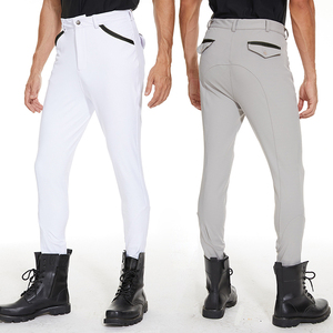 <span class=keywords><strong>Pantaloni</strong></span> da Equitazione <span class=keywords><strong>per</strong></span> Uomo con Patch Antiscivolo sul Ginocchio, Disponibili in Pronta Consegna, con Striscia in Silicone Interna - Product Image 2