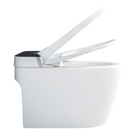 8802S Dayao WC monobloc allongé intelligent moderne européen, à sortie verticale, en céramique, avec siège chauffant en PP et fonctionnement automatique