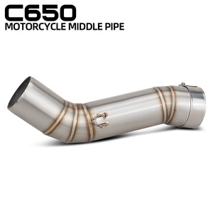 Tubo de Escape C650GT para <span class=keywords><strong>BMW</strong></span> C650Sport <span class=keywords><strong>C650</strong></span> SPORT/GT 2016-2020, Kit de Escape para Motocicleta, Adaptador para Scooter, Tubo de Enlace Central de 51 mm - Product Image 1
