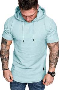 Sudadera con Capucha para Hombre, Personalizable con Logotipo, para Invierno, Ajustada, Deportiva, Teñida, de Poliéster/Algodón, Forro Polar, Secado Rápido, Tejido Sólido de Alta Calidad - Product Image 6