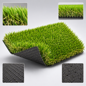Gazon artificiel réaliste 44 mm, 4 tons, doux, écologique, aspect naturel, haute densité, résistant aux UV, installation facile - Product Image 1