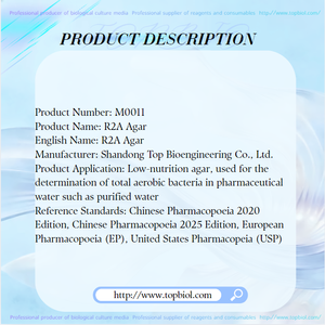 <span class=keywords><strong>Agar</strong></span> R2A Utilizado para la Determinación de Bacterias Aeróbicas Totales en Agua Farmacéutica, Como Agua Purificada - Product Image 2