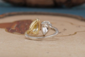 Anillo de Compromiso de Oro de 14K con Diamante Cultivado en Laboratorio para Mujer, Corte Brillante, Anillo de Diamante Sintético, Joyería Fina, Regalo de Aniversario de Bodas - Product Image 4