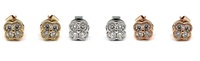 Créoles rondes de boucles d'oreilles pour femmes, bijoux fins, en or Rose massif 18K, 100% naturels, diamant de Hong Kong, couleur or, livraison gratuite