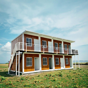 Casa Móvil Ecológica CE SS de 2 Pisos, Expandible, Tipo Contenedor Rectangular, Panel Sándwich Transpirable, Diseño del Sudeste Asiático 3D - Product Image 1