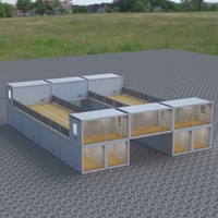 Cabine préfabriquée en conteneur, fabriquée en usine, pour hôtel de villégiature, supermarché, salon, 1 chambre, moderne et durable