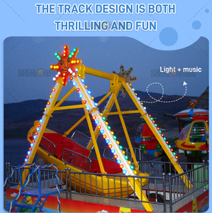 Sân chơi thuyền cướp biển theo chủ đề sợi thủy tinh và thép thương mại với phun nước & đèn Led ngoài trời công suất 36 người - Product Image 2