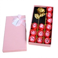Kotak Hadiah Mawar Buatan 12 Tangkai Beraroma untuk Hari Valentine, Hari Ibu, Acara Pesta, Hadiah Promosi, Ramah Lingkungan