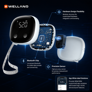 Cinta Métrica Inteligente Bluetooth WELLAND <span class=keywords><strong>para</strong></span> Monitoreo <span class=keywords><strong>de</strong></span> <span class=keywords><strong>Salud</strong></span> Familiar, Seguimiento del Progreso del Embarazo, Regla Digital con Aplicación 2024 Red Dot - Product Image 4