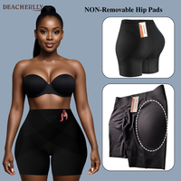 Culotte gainante non amovible avec coussinets rehausseurs de hanches, effet ventre plat et sculptant le corps