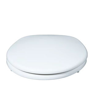 Siège de toilette blanc haute performance avec charnières à fermeture lente et forme ergonomique pour un confort ultime et une utilisation quotidienne durable - Product Image 1