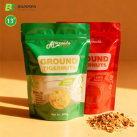 Sachets Doypack Personnalisés Réutilisables et Recyclables de Qualité Alimentaire avec Structure Stratifiée PE/Aluminium pour l'Emballage de Snacks, Sucre et Aliments pour Animaux