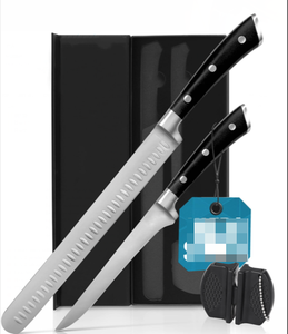 Précision à chaque tranche : Kit de découpe de viande professionnel à 3 lames en acier – Idéal <span class=keywords><strong>pour</strong></span> la découpe fine de jambon et le désossage délicat - Product Image 1