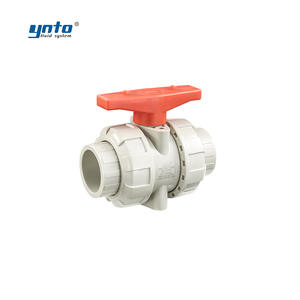 Ynto tùy chỉnh 1/2 \ "1/4 \" 2 \ "4 \" 6 \ "inch Hướng dẫn sử dụng van bi 2 chiều pph 25 50mm Nước van bi PVC cấu trúc điều khiển điện - Product Image 1