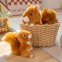 Meilleure vente Posture debout simulé jouets en peluche petit écureuil en peluche mignon poupée Cape écureuil jouets en peluche