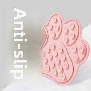 Alas makanan hewan peliharaan kucing silikon, mangkuk anjing bentuk kaki anjing - Product Image 4