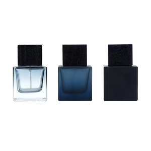 Nouveau flacon de parfum en verre plat écologique de 50 ml avec fond épais, couvercle en bois, pulvérisateur à baïonnette, joint d'étanchéité, 100 pièces - Product Image 2