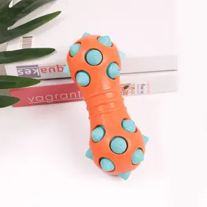 नए पालतू खिलौना tpr डॉट पैटर्न डम्बल कुत्तों के लिए - Product Image 3