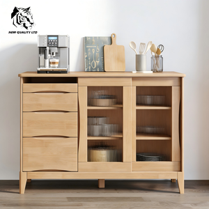 Fabricante chino, precio con descuento, personalizado, en stock, dropshipping, muebles de cocina de nueva moda, aparador de madera. - Product Image 2