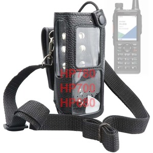 ซองหนังสำหรับ HP780 Hytera HYT HP680 HP700อุปกรณ์ทอล์คกี้เคสป้องกันหัวเข็มขัดหมุนโลหะ - Product Image 1