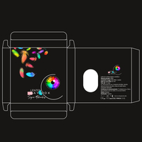 Boîte d'emballage personnalisée pour lentilles de contact colorées Eyeshare, boîte d'emballage pour lentilles de contact, logo personnalisé pour lentilles de contact colorées
