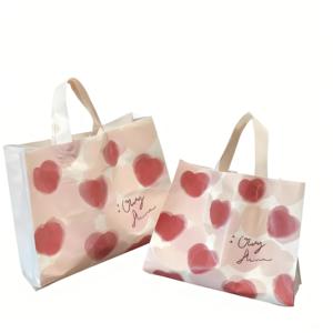 Grs <span class=keywords><strong>LDPE</strong></span> Túi mua sắm biểu tượng tùy chỉnh mang theo túi bền Poly nhựa túi siêu thị để mang quần áo đồ lót và giày - Product Image 3