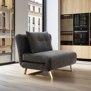 Sofá Cama Esquinero Moderno de Madera con Diseño Acolchado Inflable y Funciones de Almacenamiento que Ahorran Espacio para Uso en el Hogar, Dormitorio, Exterior o Apartamento - Product Image 3