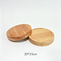 Ensemble de planches à découper rondes en bois d'acacia, design rotatif de Noël, couteau et fourchette inclus, pack combiné pizza/fromage/pain/fruits