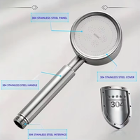 Ensemble de douche pluie moderne en acier inoxydable 304 avec barre coulissante, robinet poli à 1 poignée, mural, pour salle de bain domestique, pressurisé