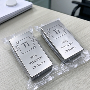 Barra de Titanio de 5000g, Grado CP 1, Rectangular, Lingote de Metal Pulido con Acabado Arenado para Colección y Exhibición - Product Image 4